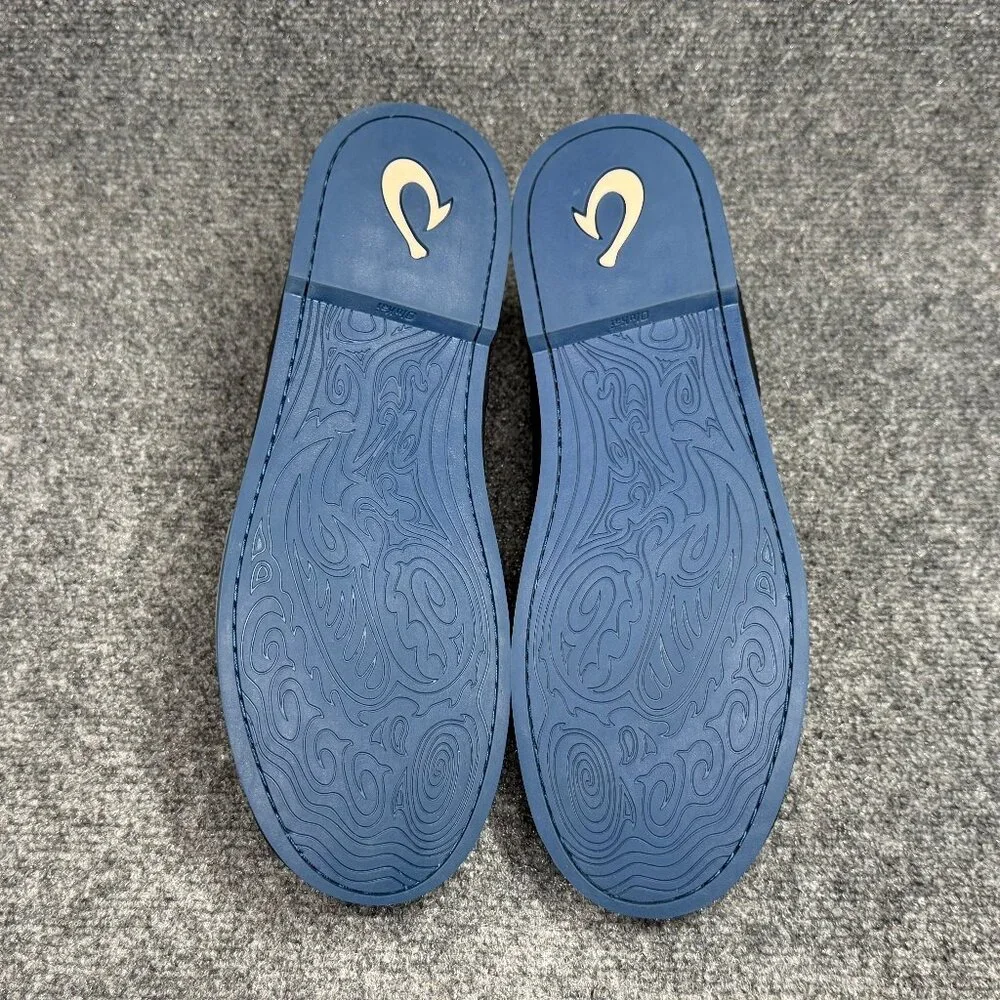 OluKai Honolulu Lace Mesh Boat Shoes Men's Size 12 Blue Nylon Low Lace‎ Sneakers